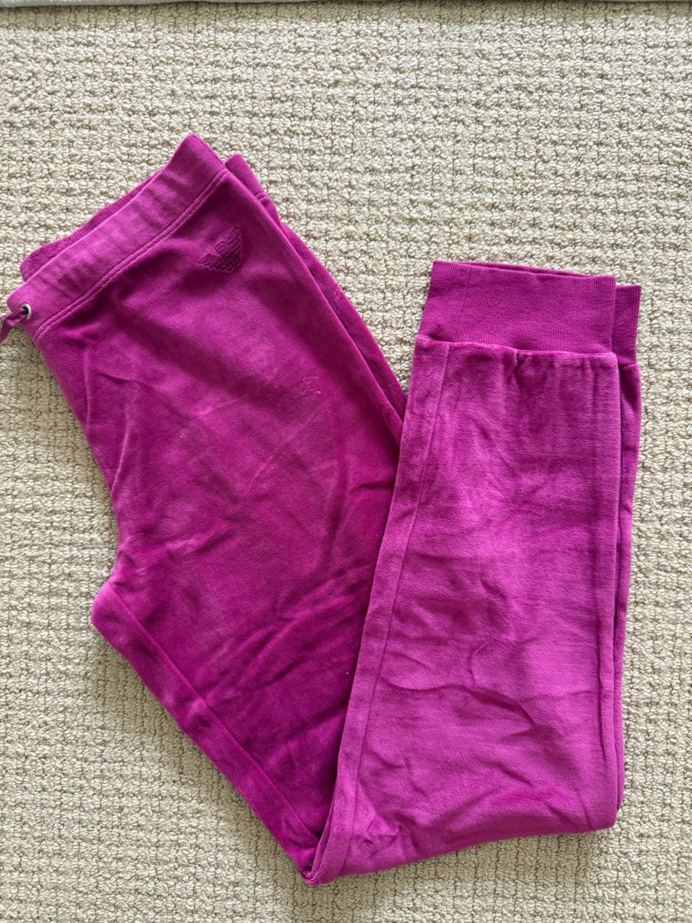 Emporio Armani Magenta Sweatpants - Size L